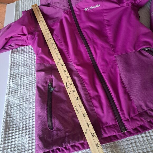 Columbia Omni Heat Omni Tech Purple Pink Magenta Waterproof Womens XS Jacket - Picture 10 of 10